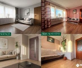 WIZUALIZACJA - 2 pokojowe mieszkanie ul. Powstańców