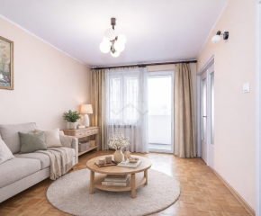 Jasne 2-pokojowe mieszkanie z loggią i osobną kuchnią