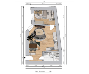 Kraków – Stare Podgórze – ul. Potebni – 44,33 m2