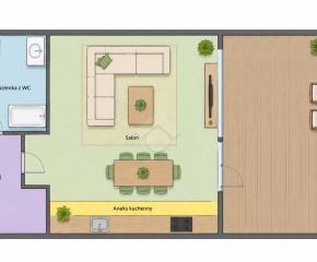 3- pokojowy apartament obok Tauron Areny